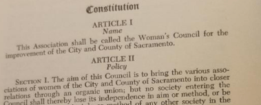 Woman's Council Constitution